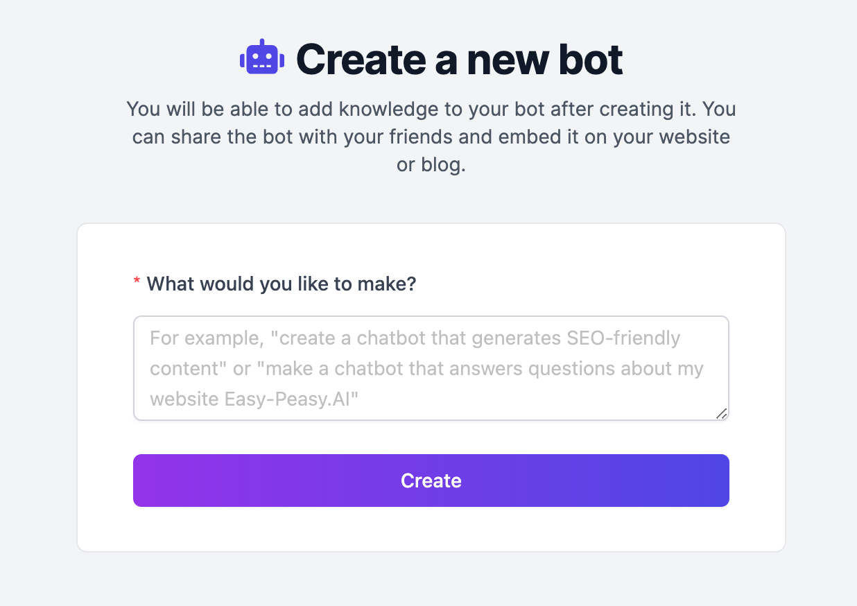 Stop Paying for custom GPTs: Build Your Dream Chatbot & Share it for FREE with Easy Peasy AI Bots